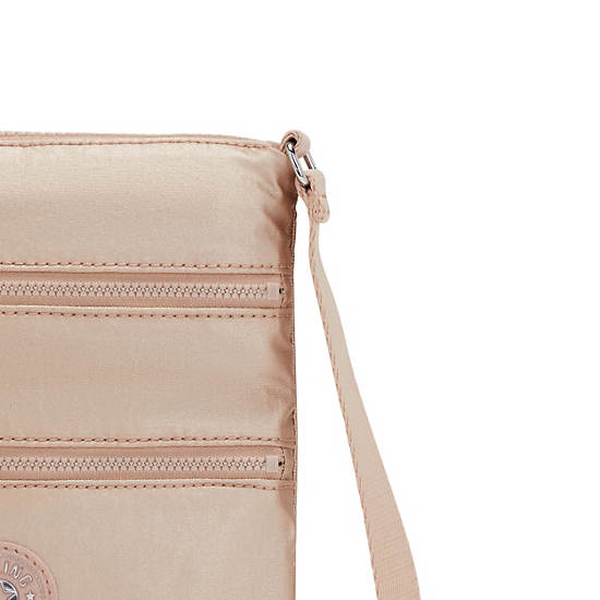 Kipling Keiko Metallic Crossbody Mini Veske Gull | NO 1880HA